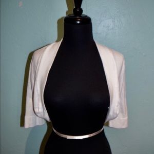 B. Darlin White Shrug Sweater